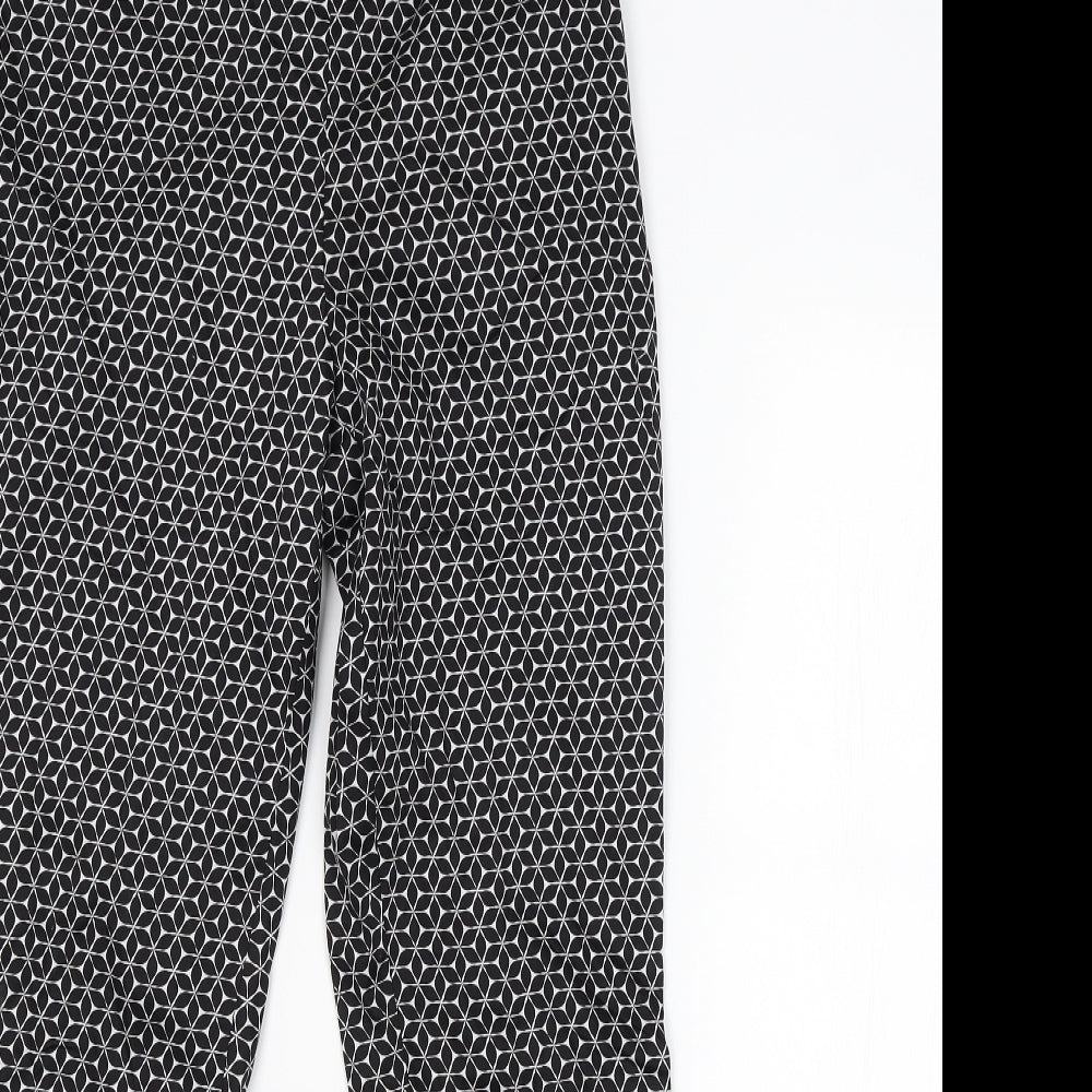Womens UK Size 10 H&M Regular Fit  Black Trousers