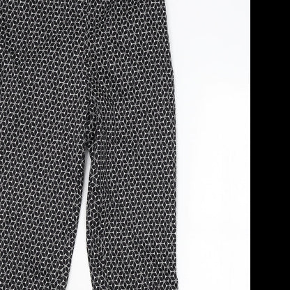 Womens UK Size 10 H&M Regular Fit  Black Trousers
