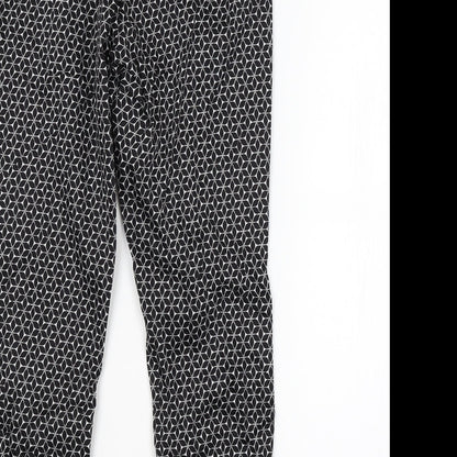 Womens UK Size 10 H&M Regular Fit  Black Trousers