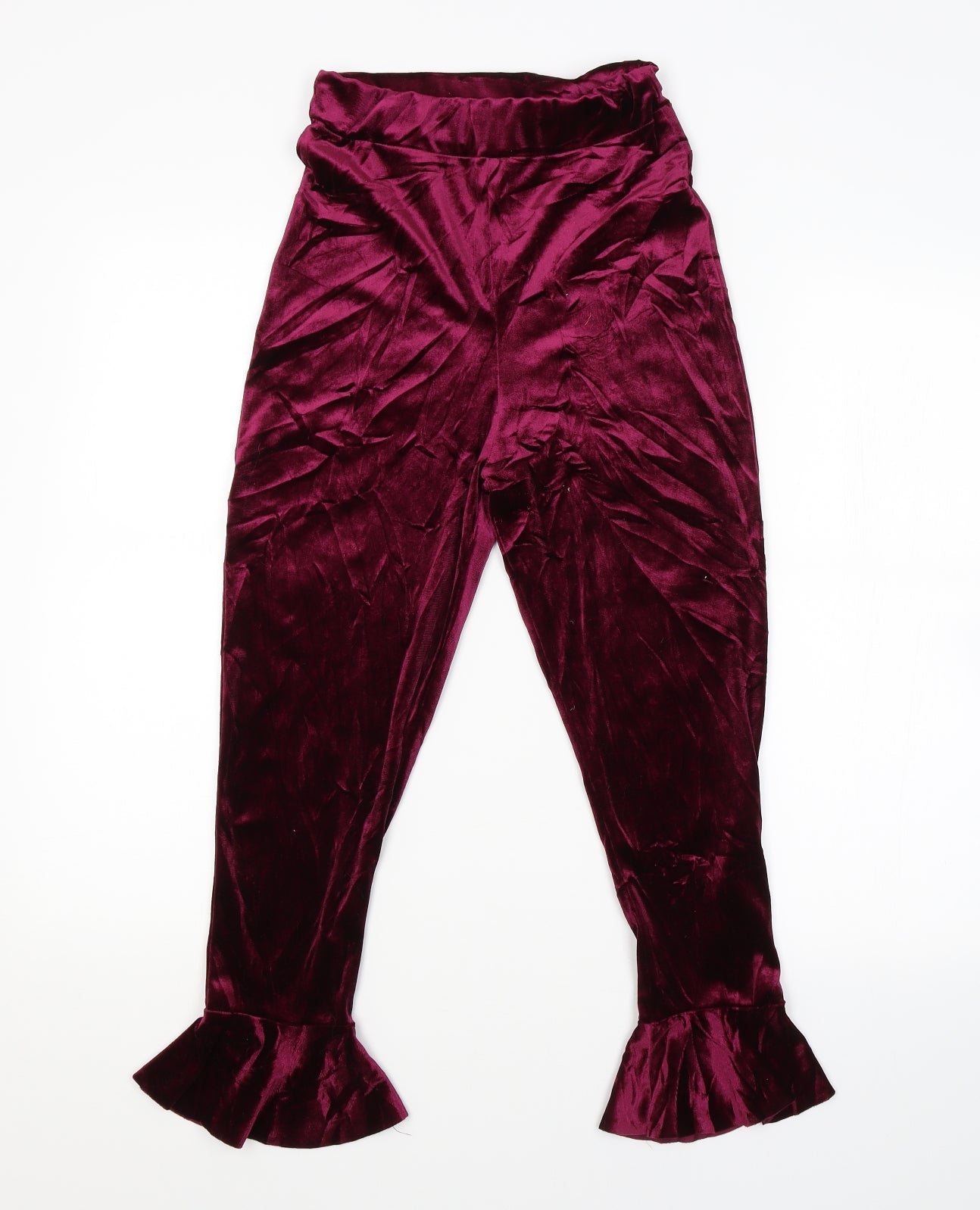Womens UK Size 6 Boohoo Regular Fit  Purple Trousers