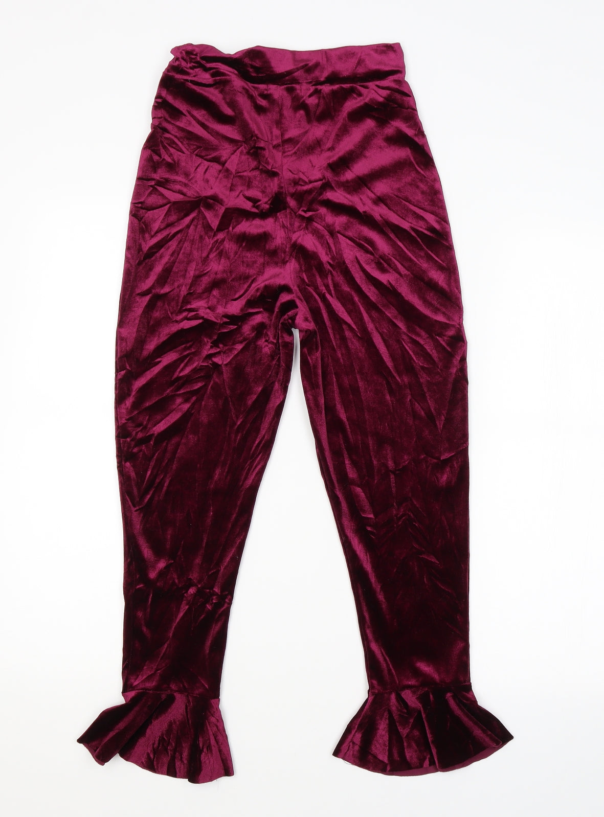 Womens UK Size 6 Boohoo Regular Fit  Purple Trousers
