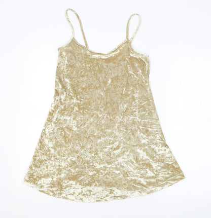 Missy Empire Womens Gold   Basic Tank
