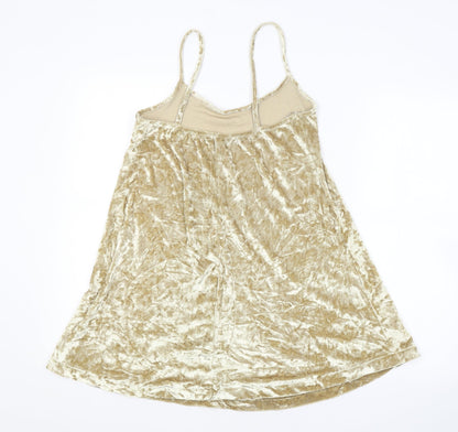 Missy Empire Womens Gold   Basic Tank
