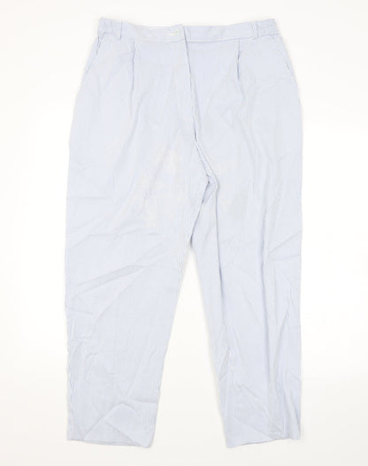 Womens UK Size 16 M&S Regular Fit  Blue Trousers