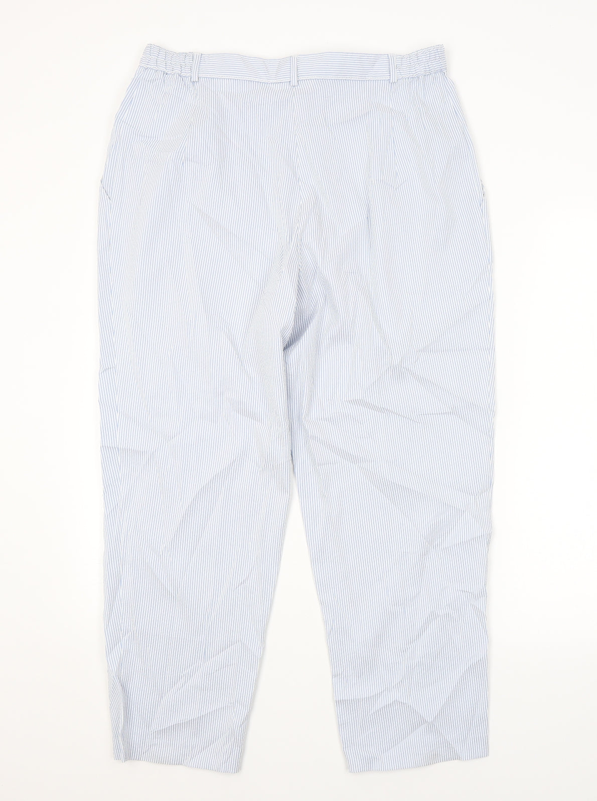 Womens UK Size 16 M&S Regular Fit  Blue Trousers