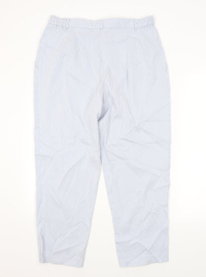Womens UK Size 16 M&S Regular Fit  Blue Trousers