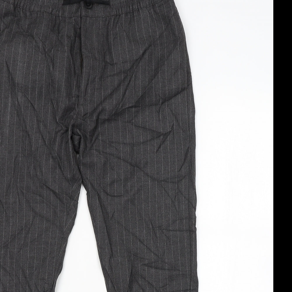 Topman Mens Grey Striped  Trousers  Size 32 in L32 in