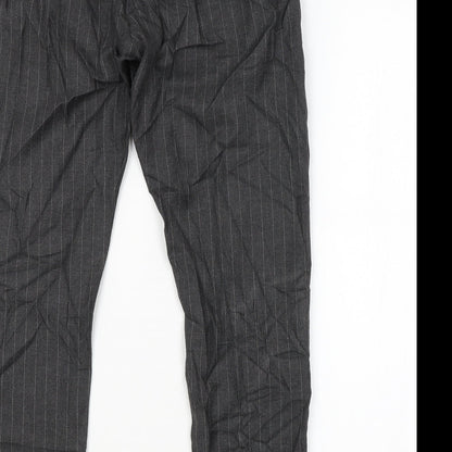 Topman Mens Grey Striped  Trousers  Size 32 in L32 in