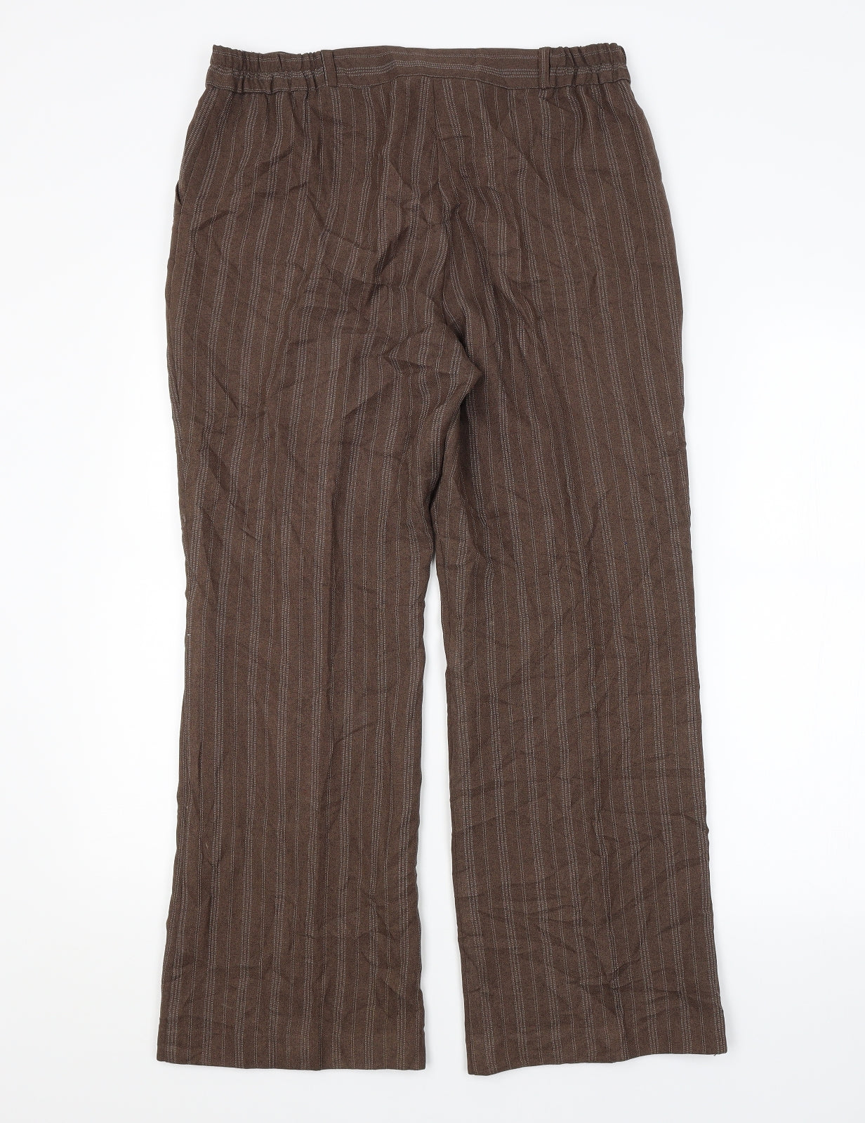 Womens UK Size 12 BM Regular Fit  Brown Trousers