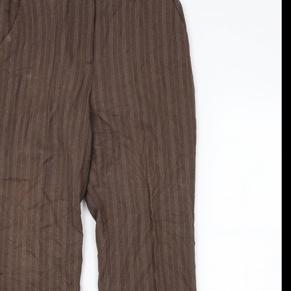 Womens UK Size 12 BM Regular Fit  Brown Trousers