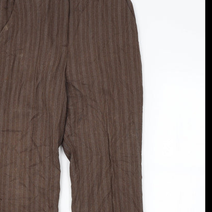 Womens UK Size 12 BM Regular Fit  Brown Trousers