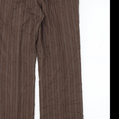 Womens UK Size 12 BM Regular Fit  Brown Trousers