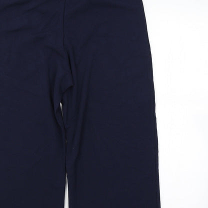 Womens UK Size L H&M Regular Fit  Blue Trousers
