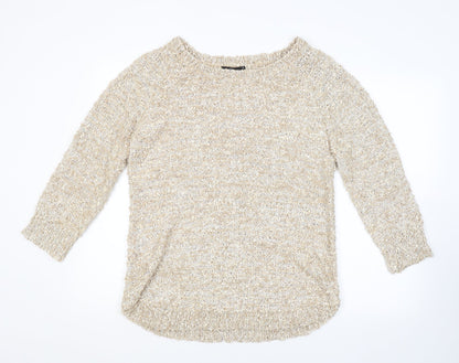Womens UK Size M BM Gold Pullover Jumper