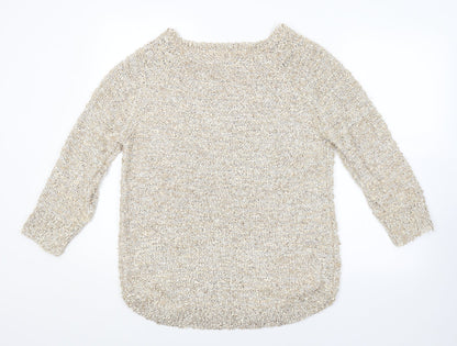Womens UK Size M BM Gold Pullover Jumper
