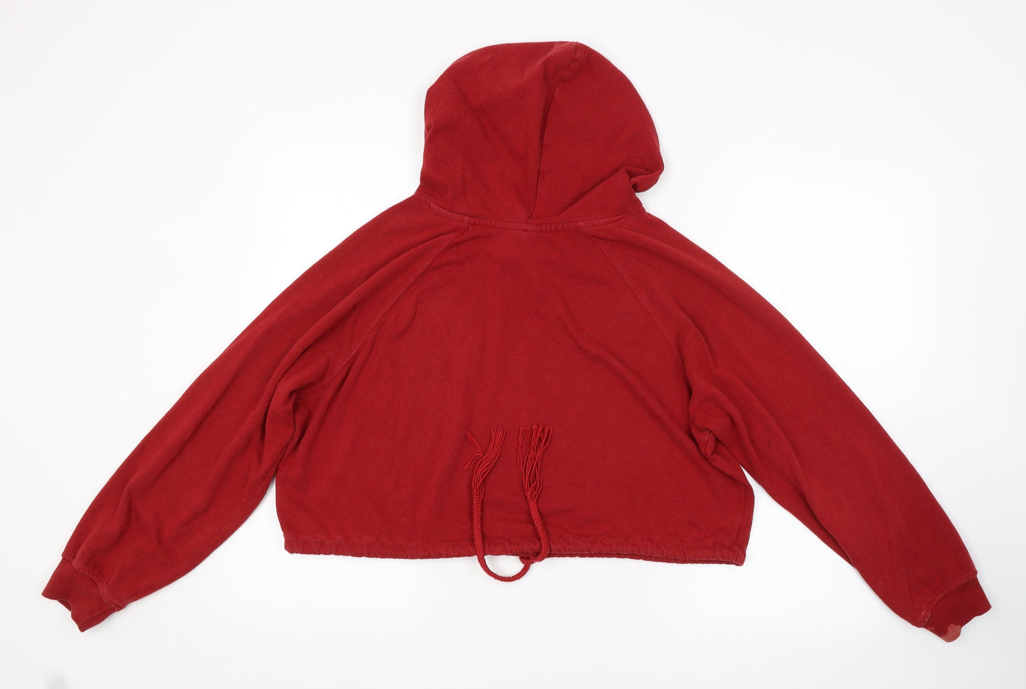 H&M Womens Red   Pullover Hoodie Size S