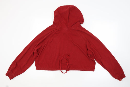 H&M Womens Red   Pullover Hoodie Size S