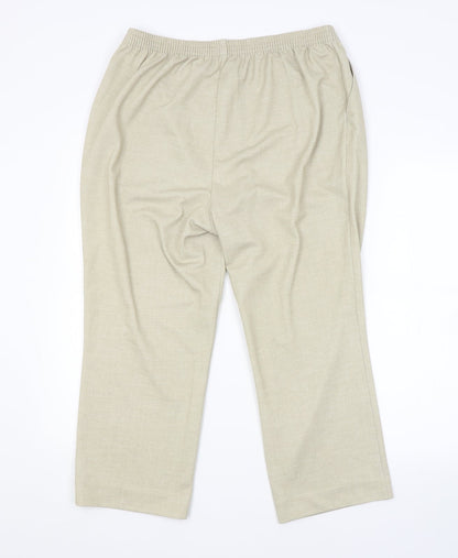 Womens UK Size  Preworn Regular Fit  Green Trousers
