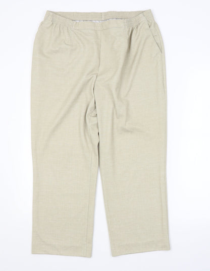 Womens UK Size  Preworn Regular Fit  Green Trousers