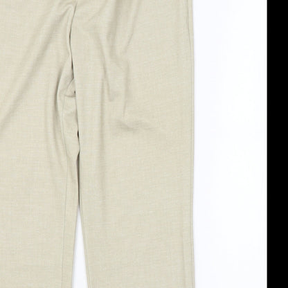 Womens UK Size  Preworn Regular Fit  Green Trousers