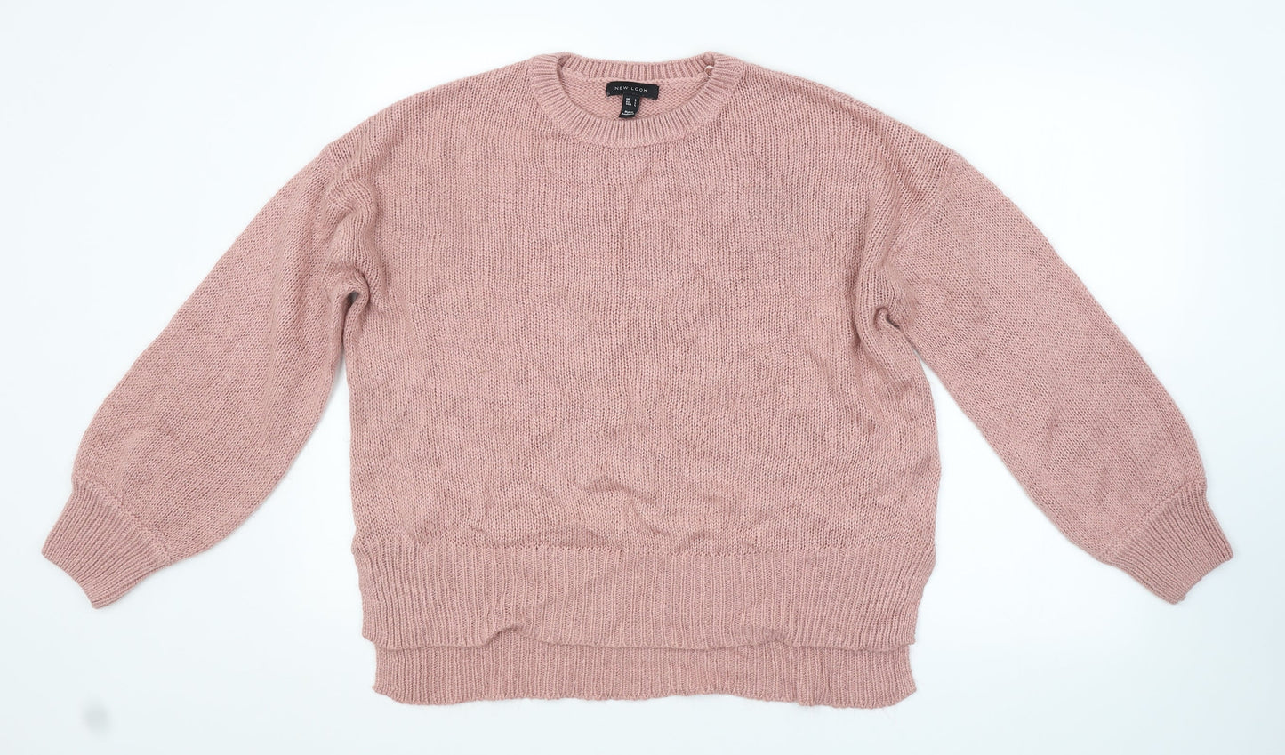Womens UK Size L New Look Pink Pullover Jumper