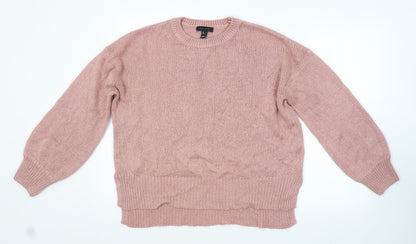 Womens UK Size L New Look Pink Pullover Jumper