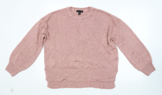 Womens UK Size L New Look Pink Pullover Jumper