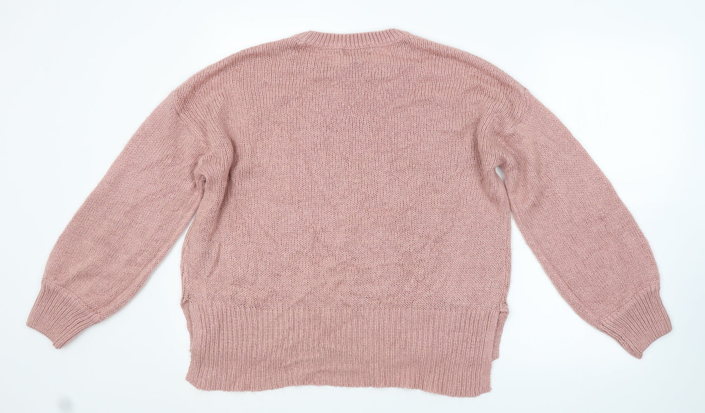 Womens UK Size L New Look Pink Pullover Jumper