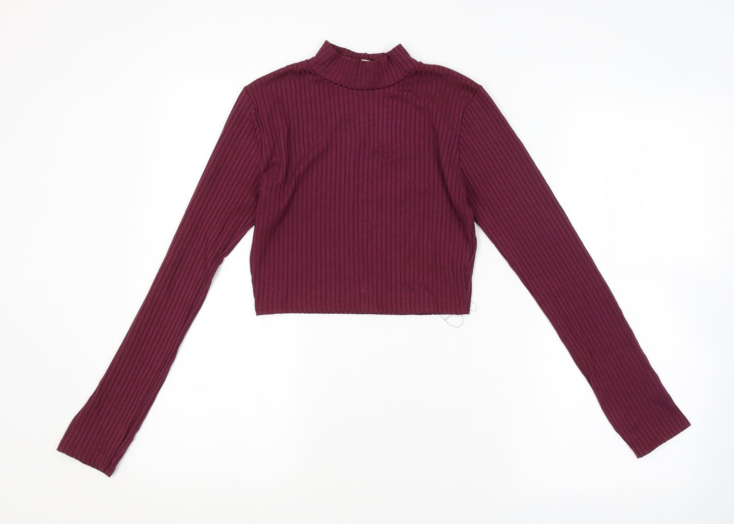 Womens UK Size 8 MISGUIDED Purple Basic Blouse