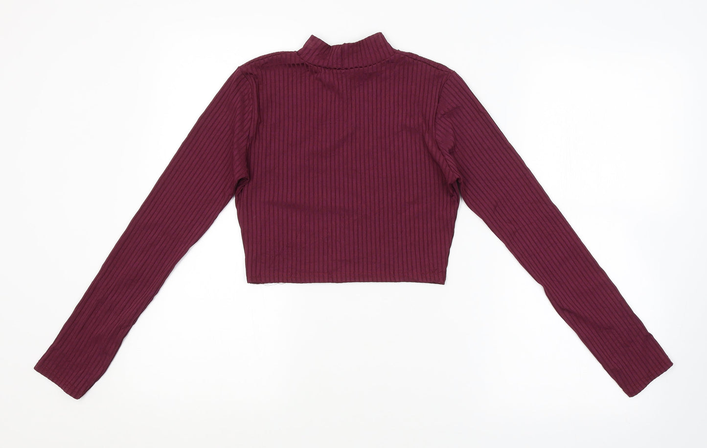 Womens UK Size 8 MISGUIDED Purple Basic Blouse