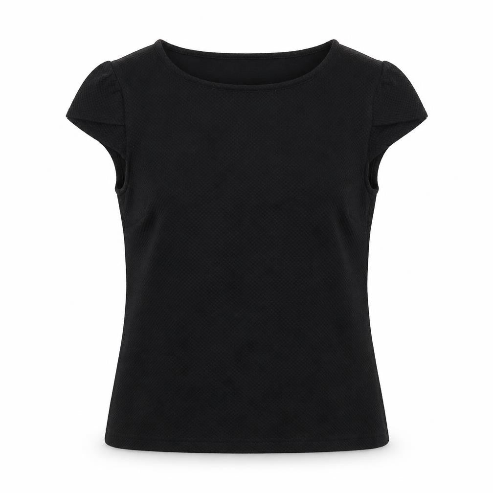 Womens UK Size 6 Dorothy Perkins Black Basic Blouse
