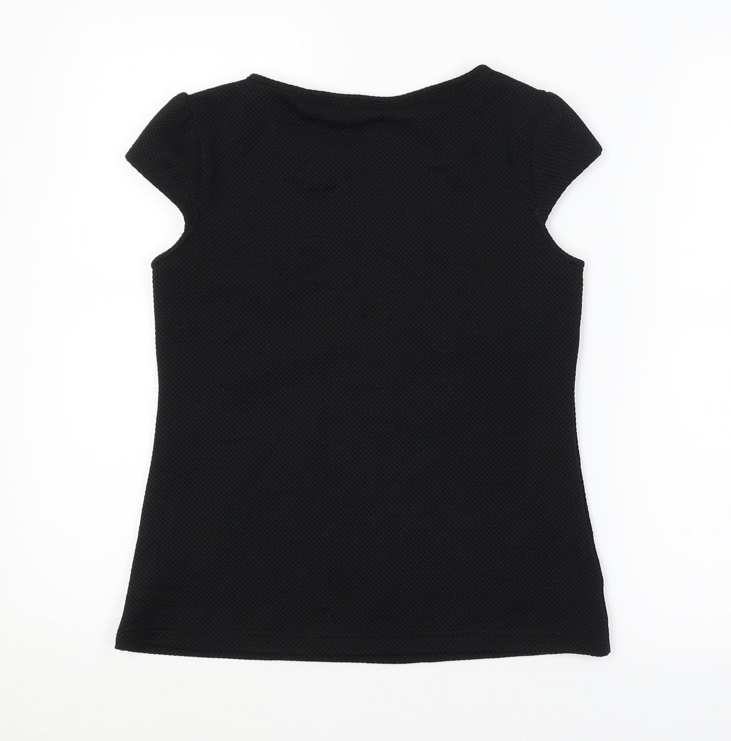 Womens UK Size 6 Dorothy Perkins Black Basic Blouse