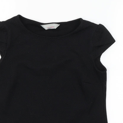 Womens UK Size 6 Dorothy Perkins Black Basic Blouse