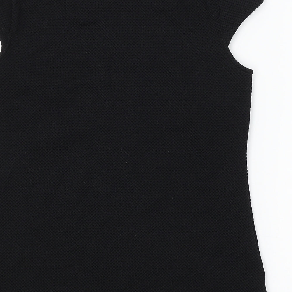 Womens UK Size 6 Dorothy Perkins Black Basic Blouse