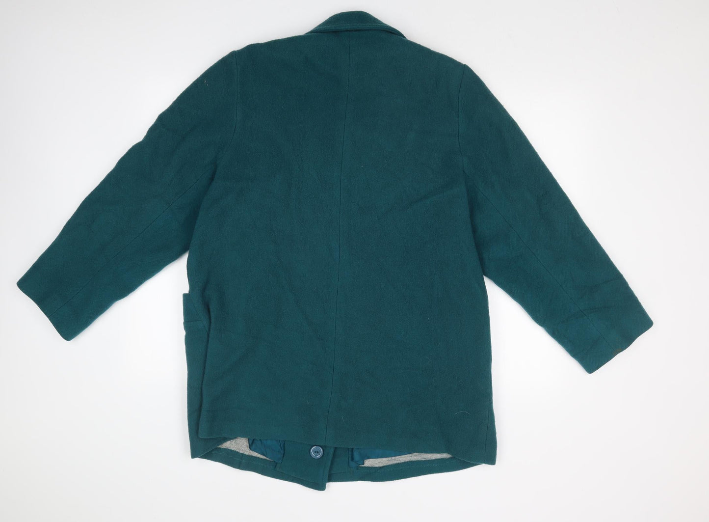 Womens UK Size  Preworn Green Overcoat