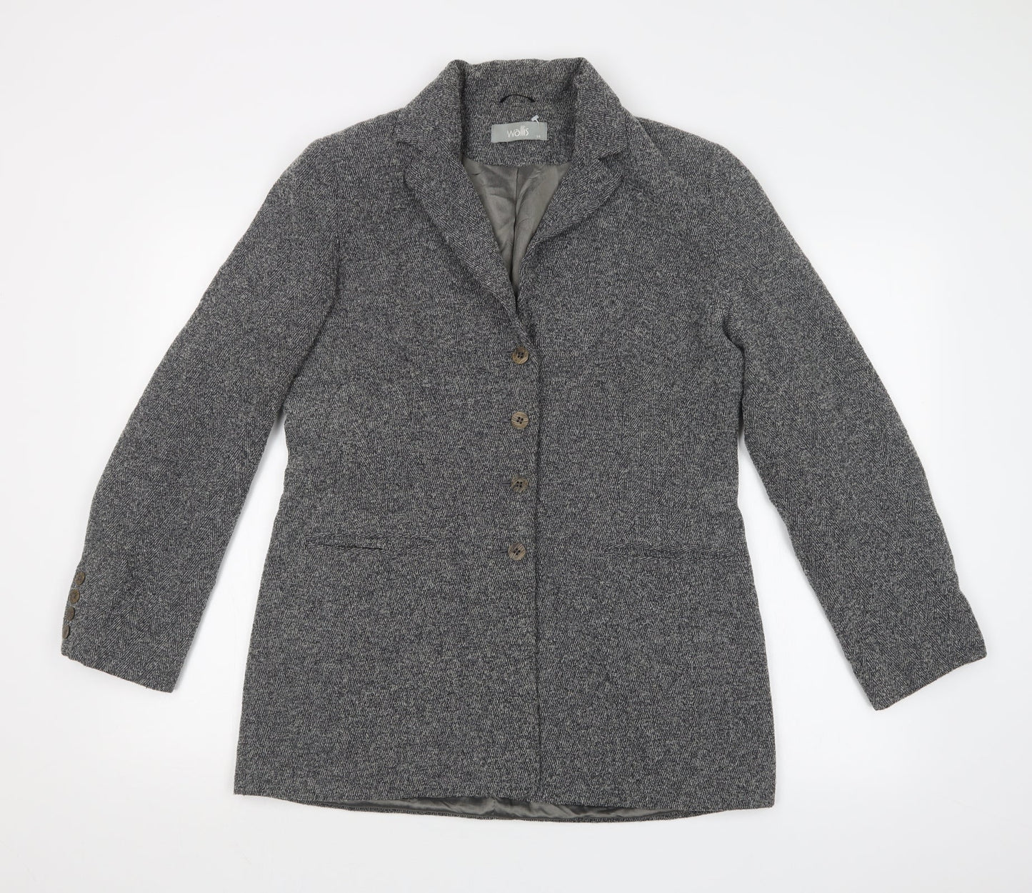 Wallis Womens Grey   Jacket Suit Jacket Size 14