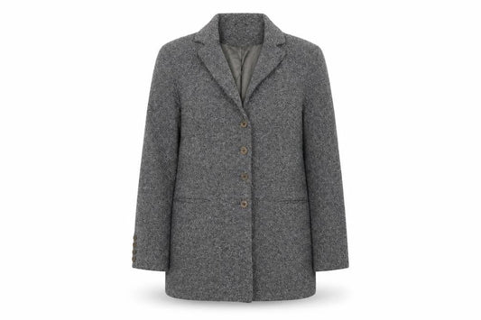 Front view of Wallis women’s grey jacket suit jacket, size UK 14