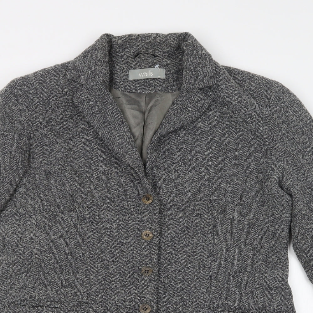 Wallis Womens Grey   Jacket Suit Jacket Size 14