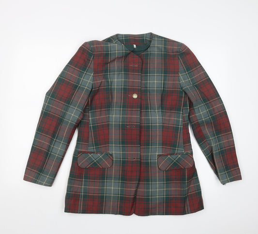 EDINBURGH Womens Multicoloured Check  Jacket  Size 12