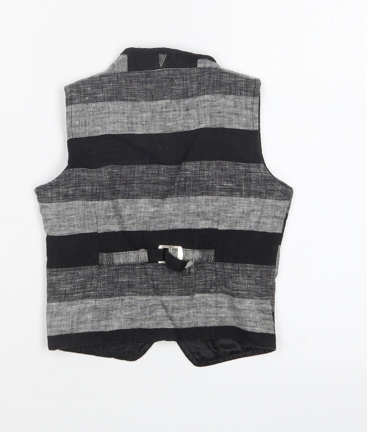 Back view of BLAZO boys’ multicoloured striped jacket waistcoat, size 4, years