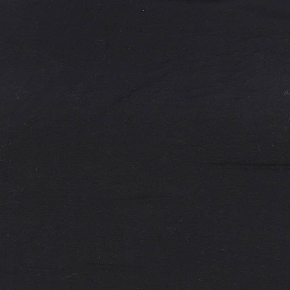Womens UK Size  Preworn Black Basic T-Shirt
