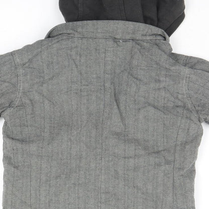 Preworn Boys Grey   Pullover Hoodie Size 3-4 Years
