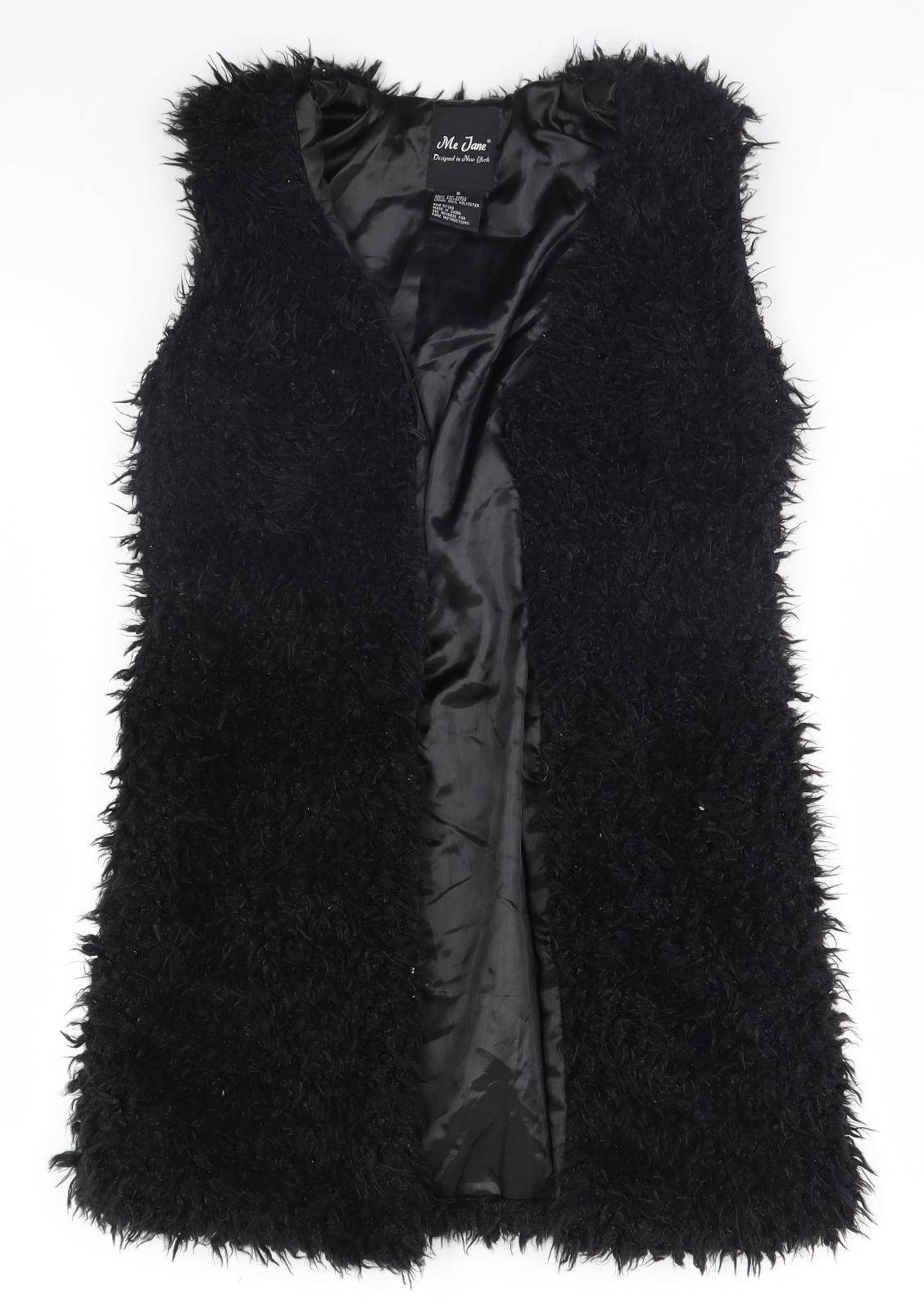 Womens UK Size S Me Jane Black Overcoat
