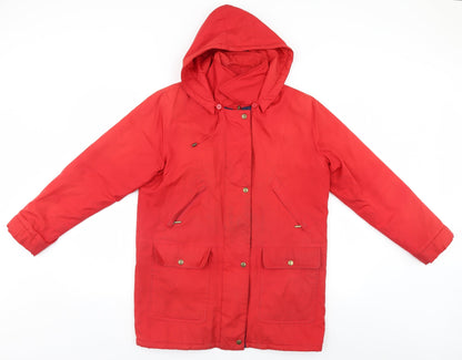 Womens UK Size  Preworn Red Rain Coat