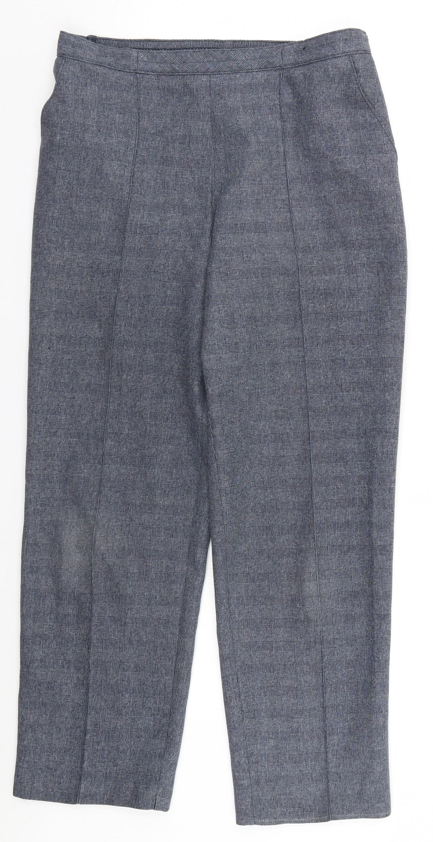 Womens UK Size 10 Marks and Spencer Regular Fit  Blue Trousers