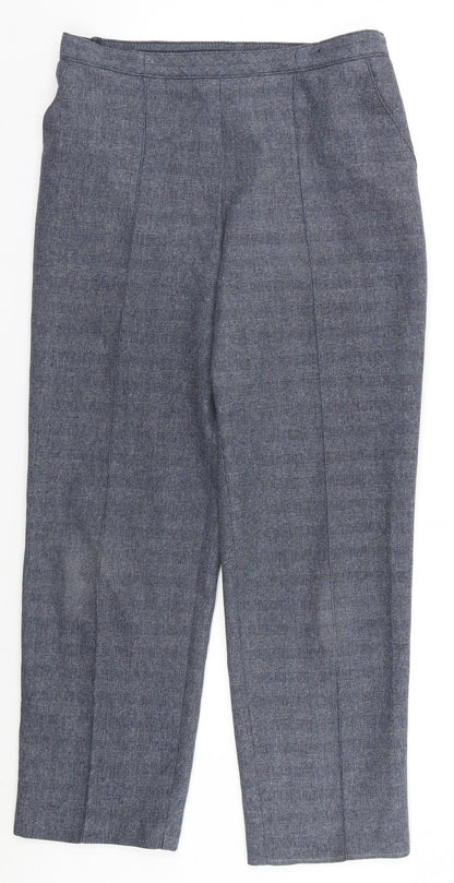 Womens UK Size 10 Marks and Spencer Regular Fit  Blue Trousers