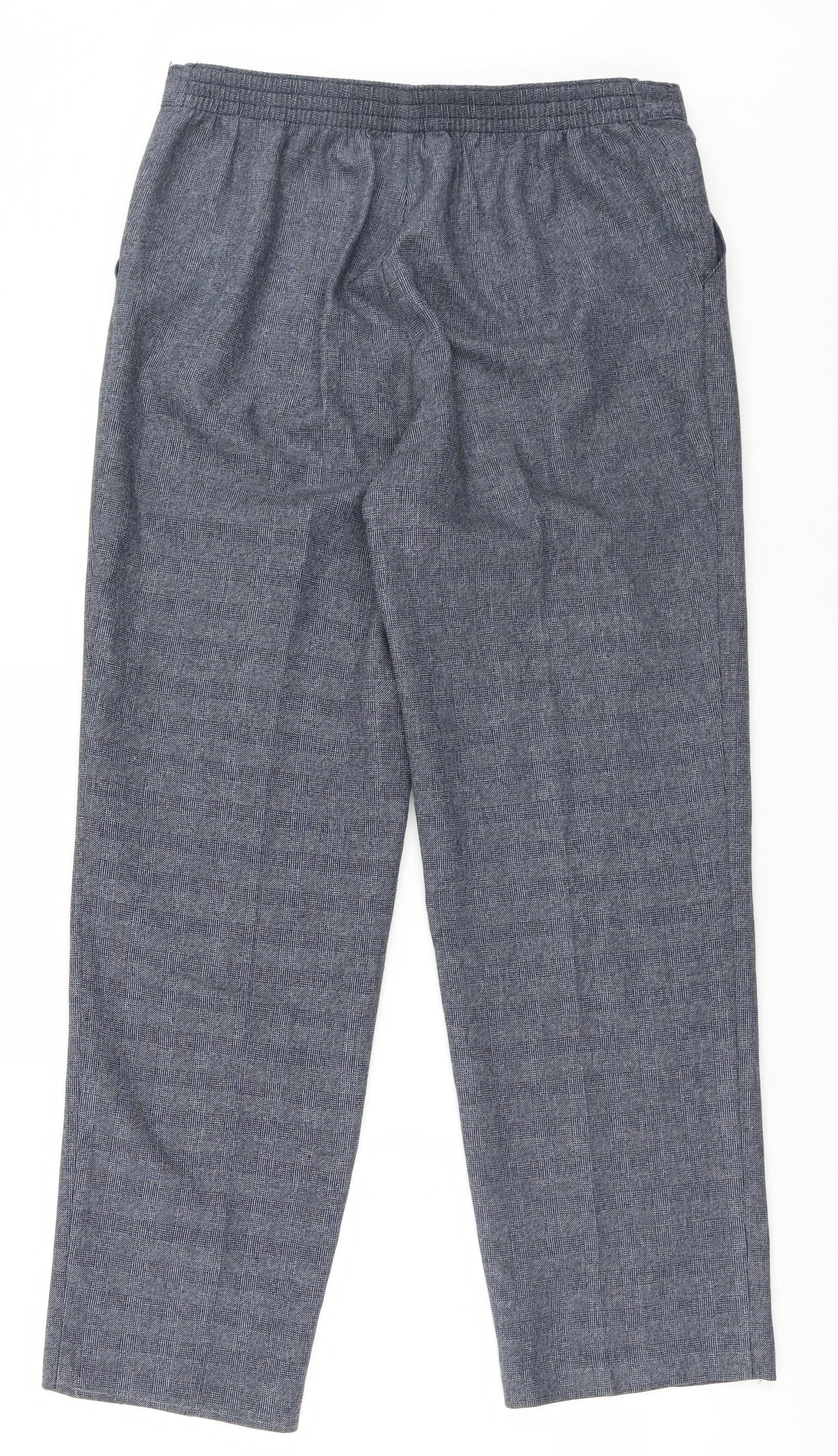 Womens UK Size 10 Marks and Spencer Regular Fit  Blue Trousers