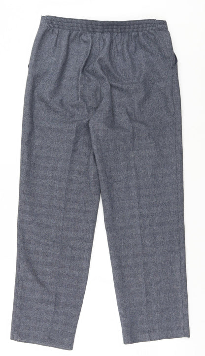 Womens UK Size 10 Marks and Spencer Regular Fit  Blue Trousers