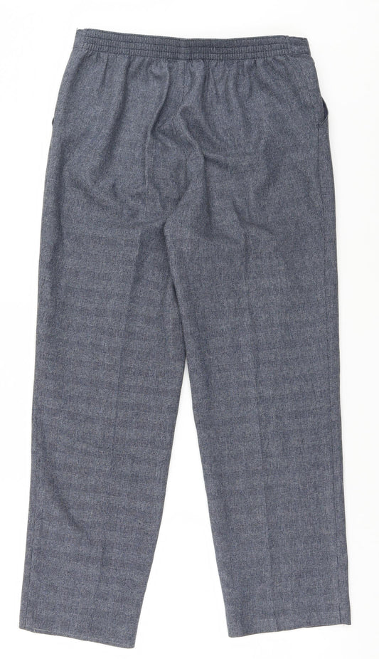 Womens UK Size 10 Marks and Spencer Regular Fit  Blue Trousers