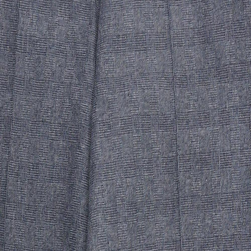 Womens UK Size 10 Marks and Spencer Regular Fit  Blue Trousers